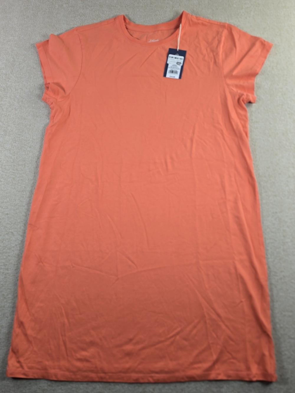 Universal Thread Goods Co Coral Orange T Shirt Dress NWT Large